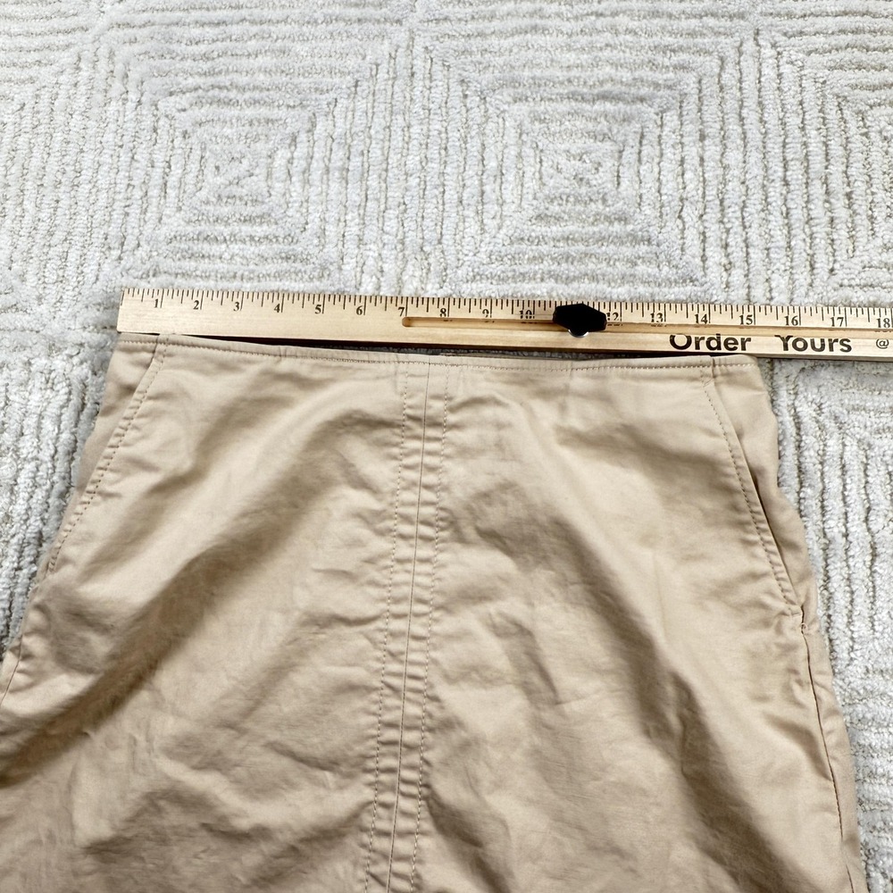 Banana Republic Skirt Womens 6 Beige Twill A Line Stretch Pockets Work Office - Picture 5 of 10
